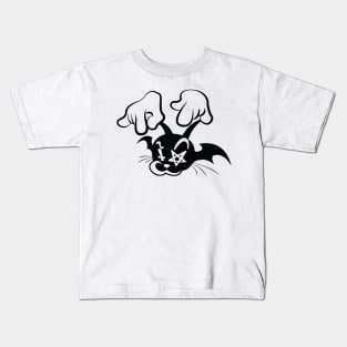 CAT (Black on white). Kids T-Shirt